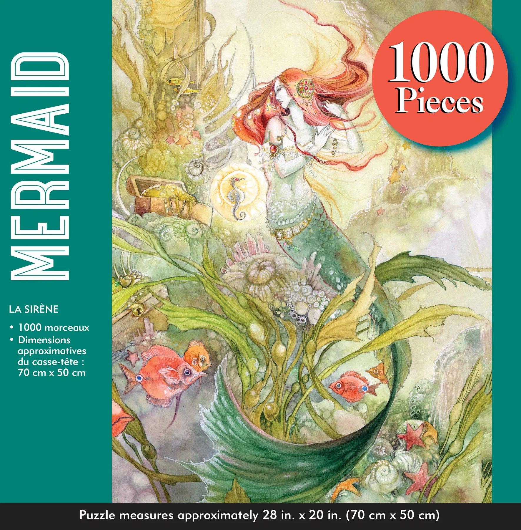 Peter Pauper Mermaid 1000 Piece Jigsaw Puzzle - Eclipse Games Puzzles Novelties