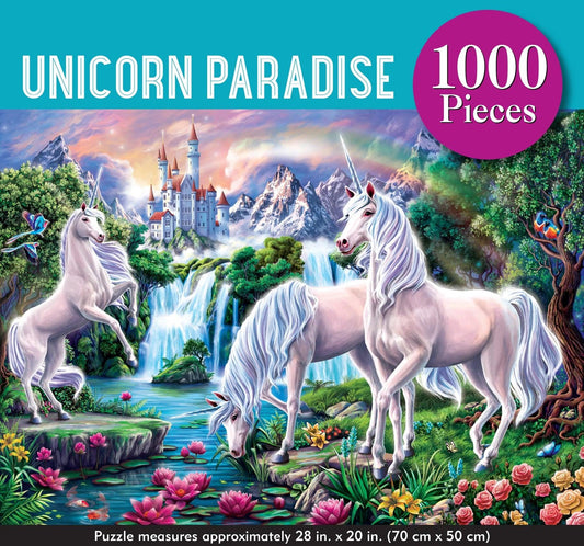Peter Pauper Unicorn Paradise 1000 Piece Jigsaw Puzzle - Eclipse Games Puzzles Novelties