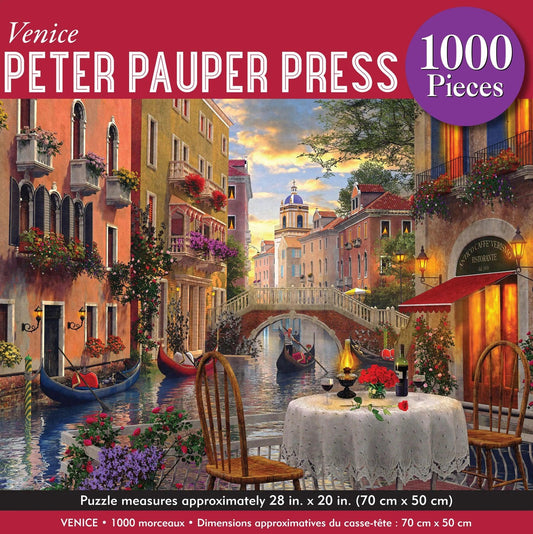 Peter Pauper Venice 1000 Piece Jigsaw Puzzle - Eclipse Games Puzzles Novelties