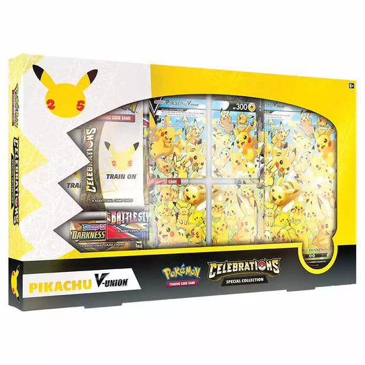 Pokemon TCG Celebrations Special Collection - Pikachu V-UNION - Eclipse Games Puzzles Novelties