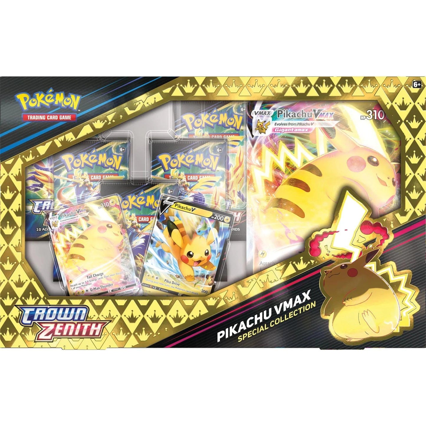 Pokemon TCG Crown Zenith Special Collection - Pikachu VMAX - Eclipse Games Puzzles Novelties