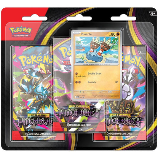 Pokémon TCG: Mega Evolution — Pitch Black Three Booster Blister