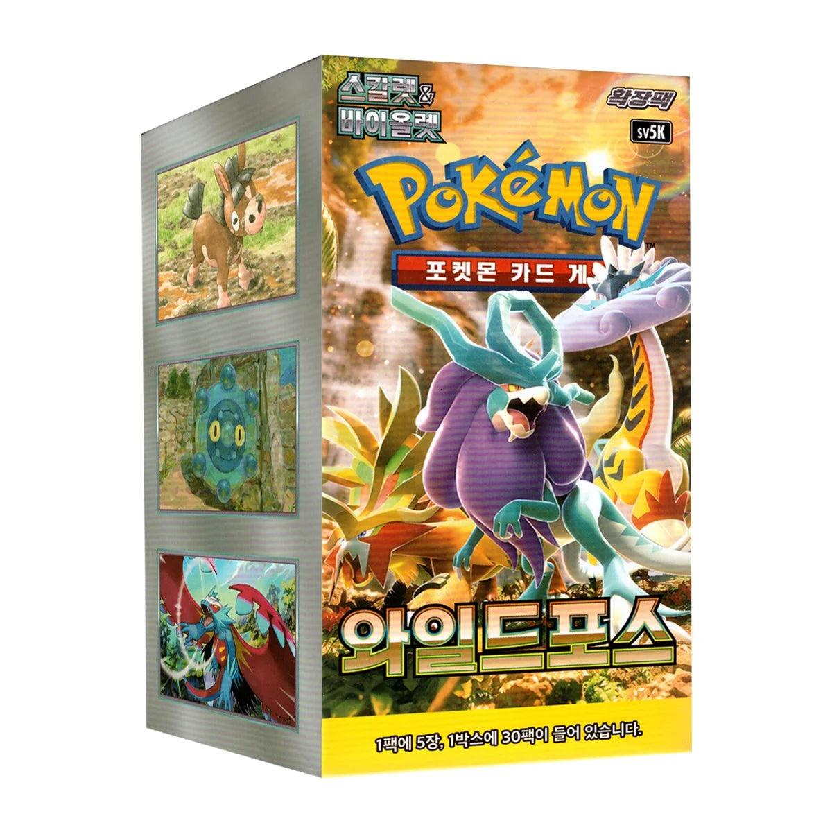 Pokemon TCG sv5k Wild Force Booster Box Korean - Eclipse Games Puzzles Novelties