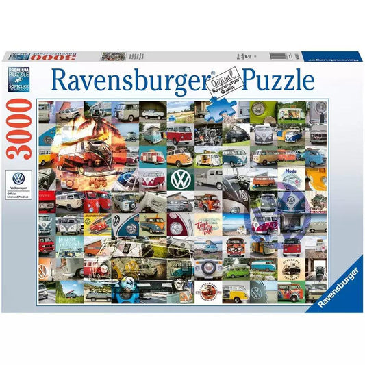 Ravensburger 99 VW Bulli Moments Puzzle 3000 Pieces - Eclipse Games Puzzles Novelties