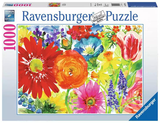 Ravensburger Abundant Blooms 1000 Pieces Jigsaw Puzzle - Eclipse Games Puzzles Novelties