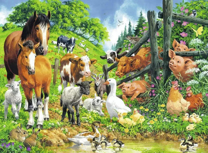 Ravensburger Animal Get Together 100 Pieces Jigsaw Puzzle - Eclipse Games Puzzles Novelties
