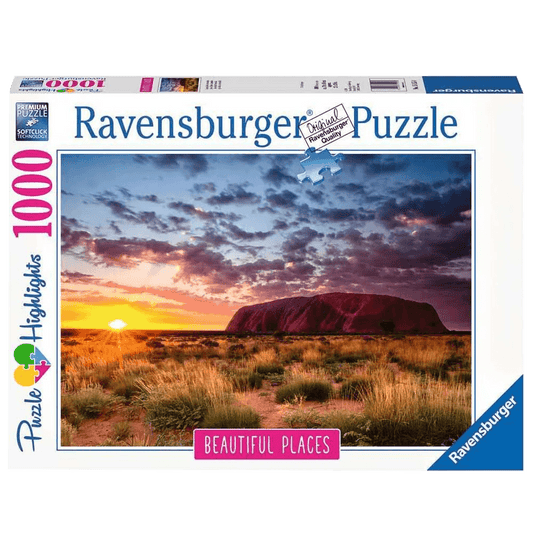 Ravensburger Ayers Rock Australia Puzzle 1000 Pieces Jigsaw Puzzle - Eclipse Games Puzzles Novelties
