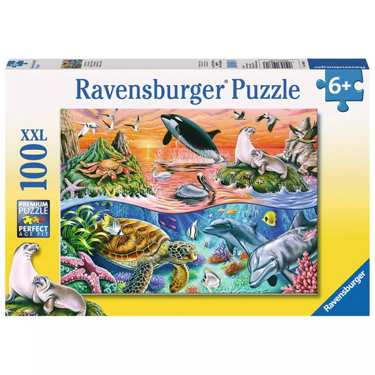 Ravensburger Beautiful Ocean Puzzle 100 Pieces Jigsaw Puzzle - Eclipse Games Puzzles Novelties