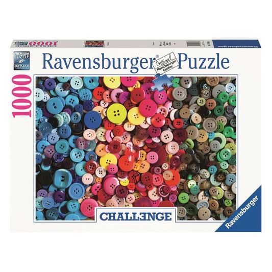 Ravensburger Challenge Buttons Puzzle 1000 Pieces Jigsaw Puzzle - Eclipse Games Puzzles Novelties