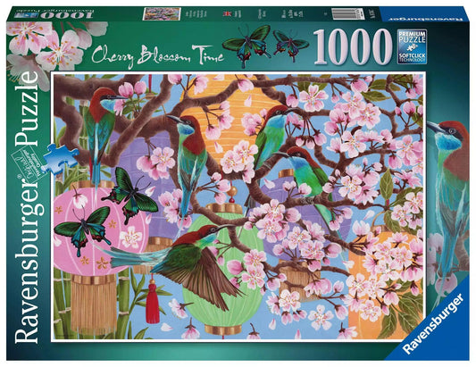 Ravensburger Cherry Blossom Time Puzzle 1000 Pieces Jigsaw Puzzle - Eclipse Games Puzzles Novelties
