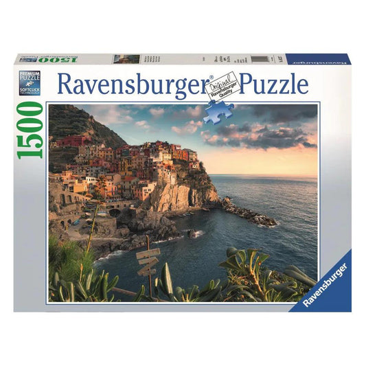 Ravensburger Cinque Terre Viewpoint Puzzle 1500 Pieces Jigsaw Puzzle - Eclipse Games Puzzles Novelties