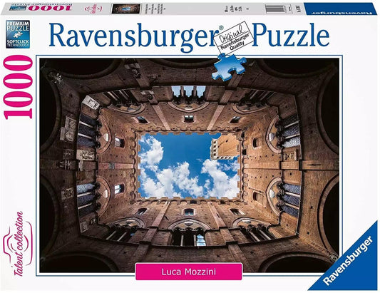 Ravensburger Courtyard Palazzo Pubblico Siena 1000 Pieces Jigsaw Puzzle - Eclipse Games Puzzles Novelties