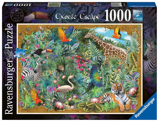Ravensburger Exotic Escape 1000 Pieces Jigsaw Puzzle - Eclipse Games Puzzles Novelties