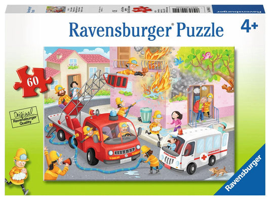 Ravensburger Firefighter Rescue 60 Pieces Jigsaw Puzzle - Eclipse Games Puzzles Novelties