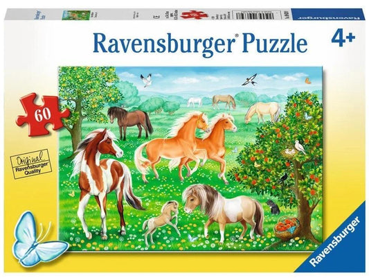 Ravensburger Horse Meadow 60 Pieces Jigsaw Puzzle - Eclipse Games Puzzles Novelties