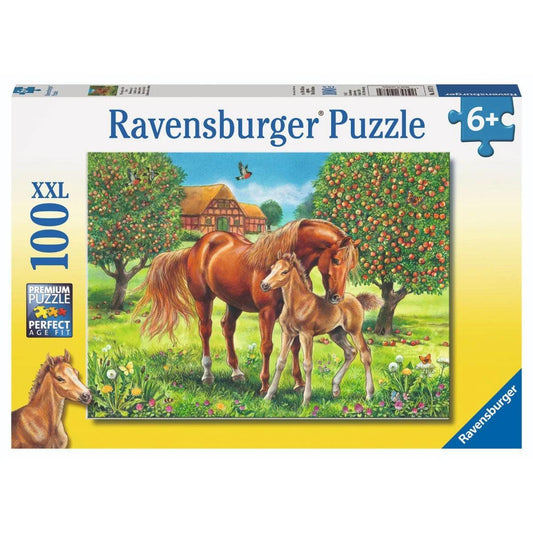 Ravensburger Horses In The Field 100 Pieces Jigsaw Puzzle - Eclipse Games Puzzles Novelties