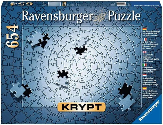 Ravensburger Krypt Silver 654 Pieces Jigsaw Puzzle - Eclipse Games Puzzles Novelties