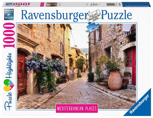 Ravensburger Mediterranean France 1000 Pieces Jigsaw Puzzle - Eclipse Games Puzzles Novelties