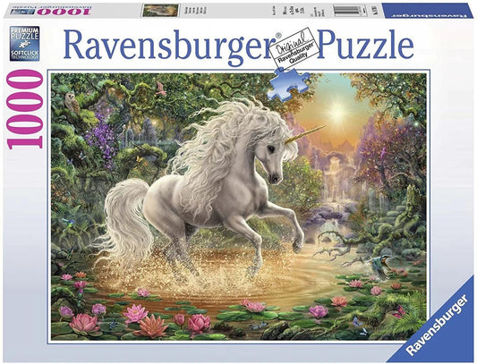 Ravensburger Mystical Unicorn 1000 Pieces Jigsaw Puzzle - Eclipse Games Puzzles Novelties