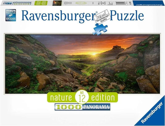 Ravensburger Nature Edition #12 Sun Over Iceland 1000 Pieces Jigsaw Puzzle - Eclipse Games Puzzles Novelties