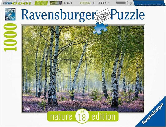 Ravensburger Nature Edition #18 Birch Forest 1000 Pieces Jigsaw Puzzle - Eclipse Games Puzzles Novelties