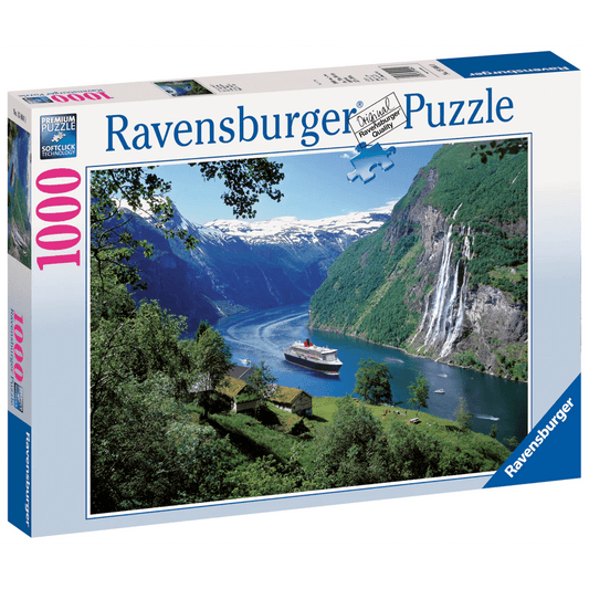 Ravensburger Norwegian Fjord 1000 Pieces Jigsaw Puzzle - Eclipse Games Puzzles Novelties