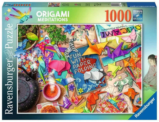 Ravensburger Origami Meditations 1000 Pieces Jigsaw Puzzle - Eclipse Games Puzzles Novelties