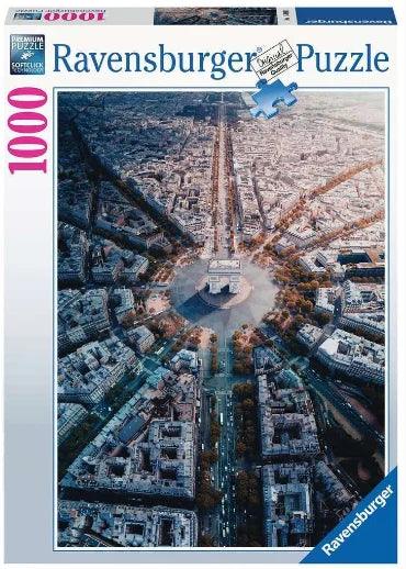 Ravensburger Paris From Above 1000 Pieces Jigsaw Puzzle - Eclipse Games Puzzles Novelties