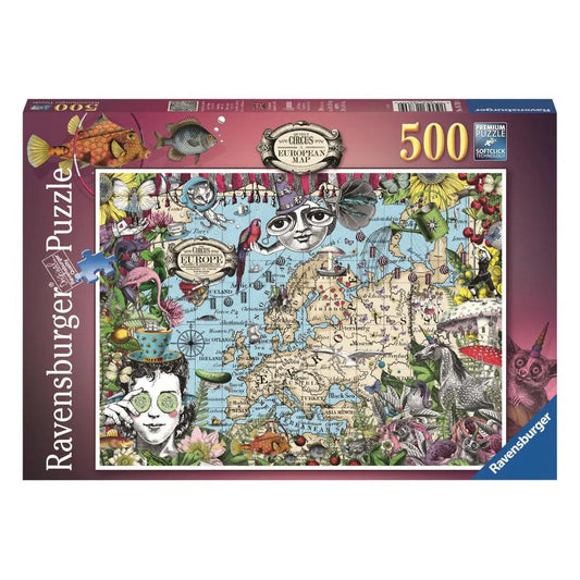 Ravensburger Quirky Circus 500 Pieces Jigsaw Puzzle - Eclipse Games Puzzles Novelties