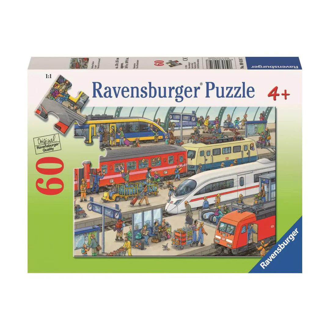 Ravensburger Railway Station 60 Pieces Jigsaw Puzzle - Eclipse Games Puzzles Novelties