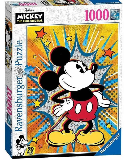 Ravensburger Retro Mickey 1000 Pieces Jigsaw Puzzle - Eclipse Games Puzzles Novelties