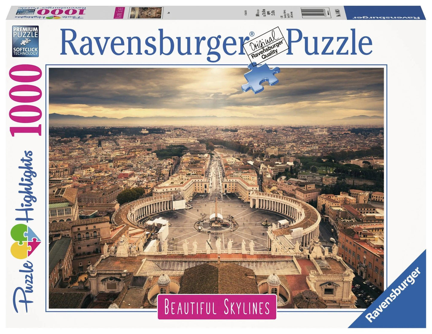 Ravensburger Rome 1000 Pieces Jigsaw Puzzle - Eclipse Games Puzzles Novelties