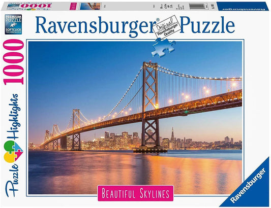 Ravensburger San Francisco 1000 Pieces Jigsaw Puzzle - Eclipse Games Puzzles Novelties