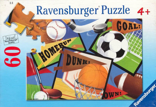 Ravensburger Sports! Sports! Sports! 60 Pieces Jigsaw Puzzle - Eclipse Games Puzzles Novelties