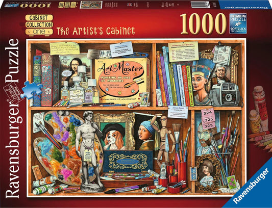 Ravensburger The Artists Cabinet 1000 Pieces Jigsaw Puzzle - Eclipse Games Puzzles Novelties