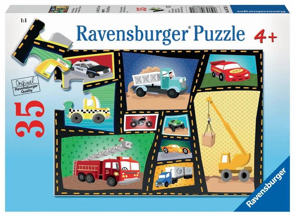 Ravensburger Tires & Engines 35 Pieces Jigsaw Puzzle - Eclipse Games Puzzles Novelties