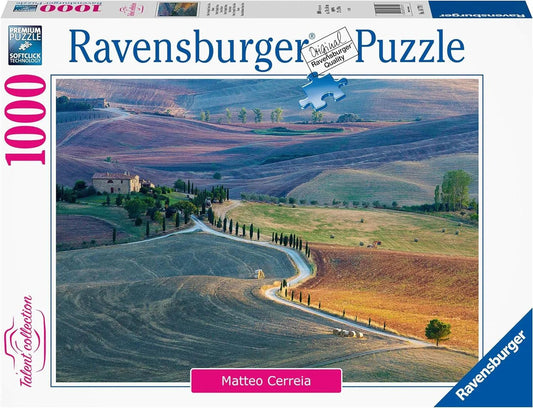 Ravensburger Tuscan Farmhouse Pienza Italy 1000 Pieces Jigsaw Puzzle - Eclipse Games Puzzles Novelties