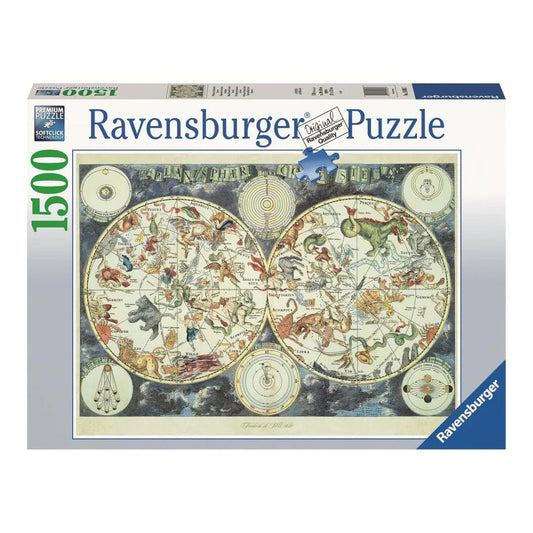 Ravensburger World Map Of Fantastic Beasts 1000 Pieces Jigsaw Puzzle - Eclipse Games Puzzles Novelties