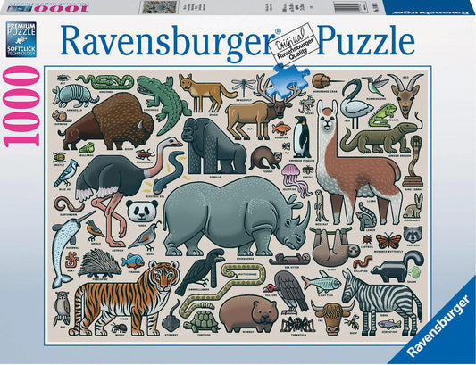 Ravensburger You Wild Animal 1000 Pieces Jigsaw Puzzle - Eclipse Games Puzzles Novelties