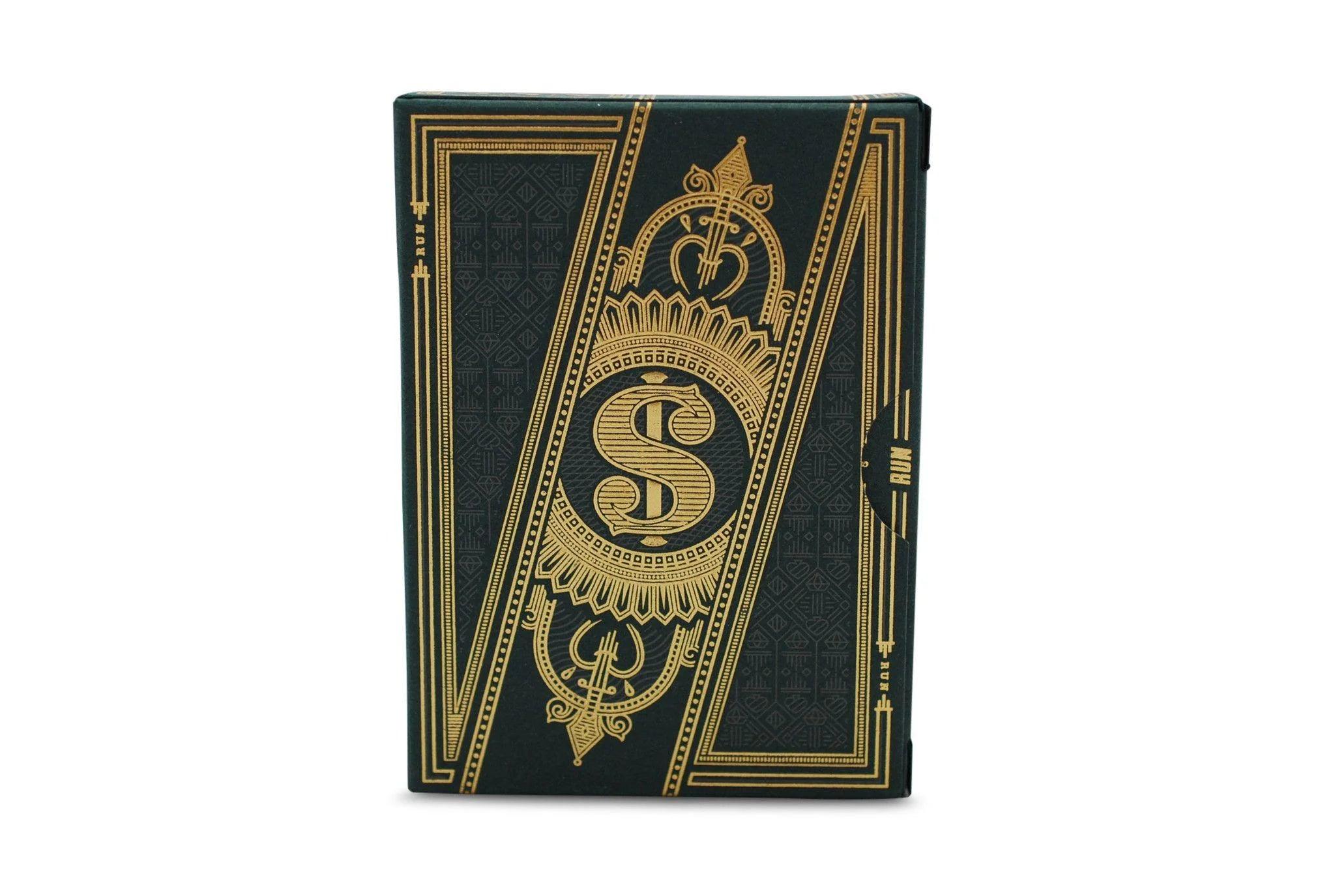 Run Standard Edition (Green/Gold) Playing Cards by Murphys Magic - Eclipse Games Puzzles Novelties