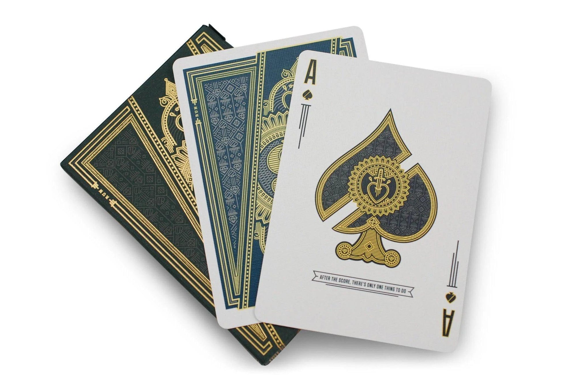 Run Standard Edition (Green/Gold) Playing Cards by Murphys Magic - Eclipse Games Puzzles Novelties