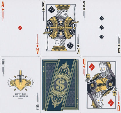 Run Standard Edition (Green/Gold) Playing Cards by Murphys Magic - Eclipse Games Puzzles Novelties