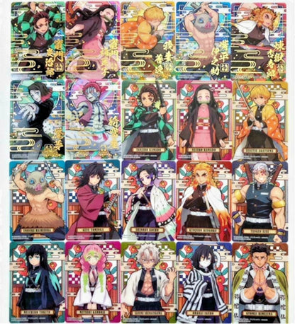 Demon Slayer Kimetsu no Yaiba Stained Glass Cards Japanese (Set of 20 Cards)