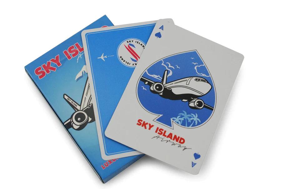 Sky Island Blue Playing Cards - Eclipse Games Puzzles Novelties