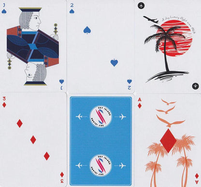 Sky Island Blue Playing Cards - Eclipse Games Puzzles Novelties