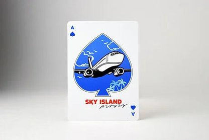 Sky Island Red Playing Cards - Eclipse Games Puzzles Novelties