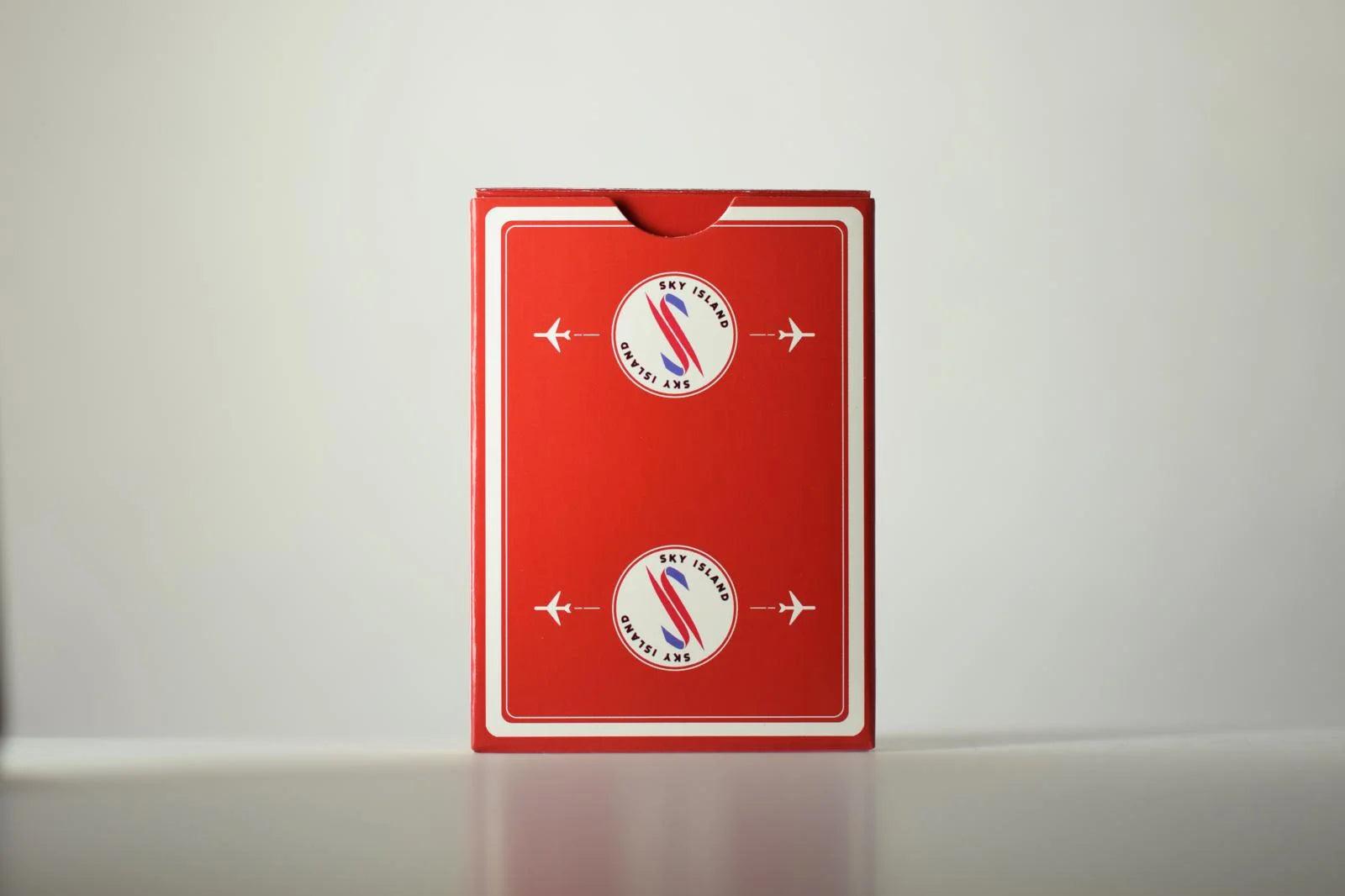 Sky Island Red Playing Cards - Eclipse Games Puzzles Novelties