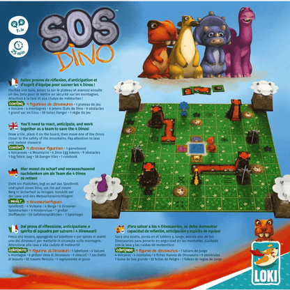 SOS Dino Board Game - Eclipse Games Puzzles Novelties