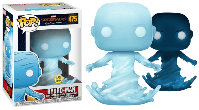 Spider-Man: Far From Home - Hydro-Man Glow in the Dark Pop! Vinyl Figure #475 - Eclipse Games Puzzles Novelties