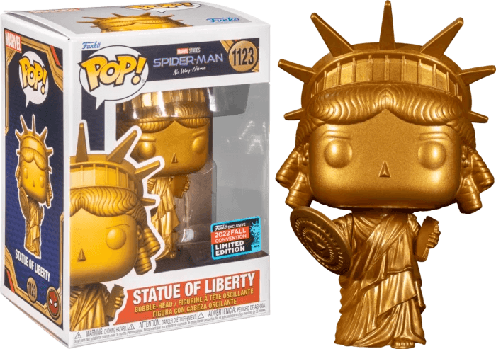 Spider-Man: No Way Home - Statue of Liberty Pop! Vinyl Figure #1123 2022 Fall Convention Exclusive - Eclipse Games Puzzles Novelties